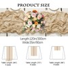 4 Pack Beige Cheesecloth Table Runner 35x120 Inch Boho Gauze