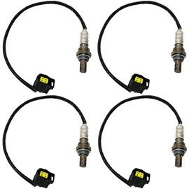 Automotive-leader 4 piezas 234-4587+234-4771 sensor de oxígeno O2 climatizado 1 sensor 2 aguas arriba y abajo para 2004 Jeep Liberty Limited 3.7L 2004 Jeep Liberty Renegade 3.7L 2004 Jeep Liberty Sport 3.7L