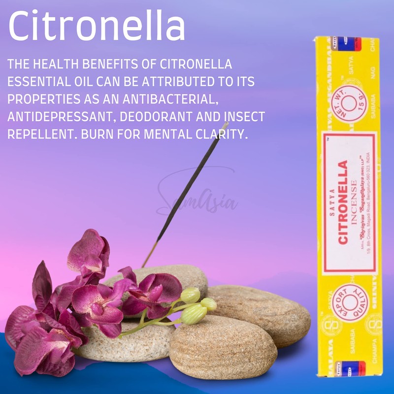 Satya Nag Champa Citronella Incense Sticks | x1 pack |