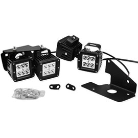 Wsays 3 inch 24W LED Fog Light Pods with Plug Wiring Kit and Front Bumper Hidden Fog Light Mount Bracket Compatible with Silverado 1500 2007-2013 Silverado 2500 3500 2007-2010