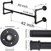 WEBI Clothing Rack Wall Mount,42" Industrial Pipe Clothes Rack for