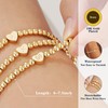 Decholly Gold Bracelets for Women Teen Girl Gifts - Letter