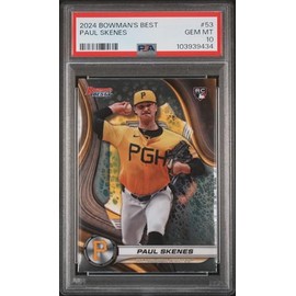 Graded 2024 Topps Bowmans Best Paul Skenes #53 Rookie RC Baseball Card PSA 10 Gem Mint