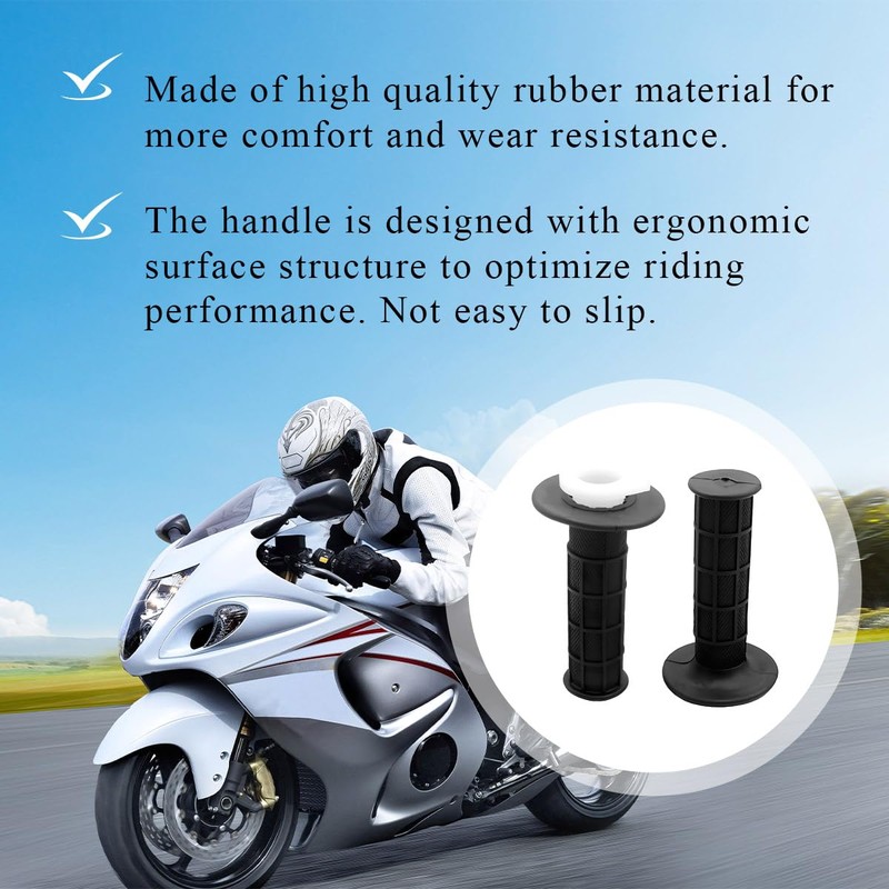 Yourkar Twist Throttle Accelerator Handle Grips, Throttle Cable Kit for