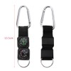 3in1 Compass Thermometer Outdoor Hiking Tactical Survival Carabiner Key
