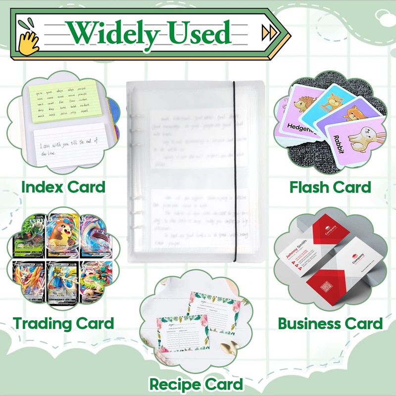 3x5 Index Card Holder Binder - Card Organizer for Note