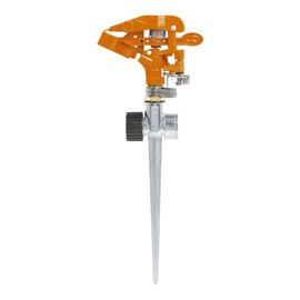 11" Metal Two Way Impulse Sprinkler/Aspersor metálico dos vías, estaca de 11"