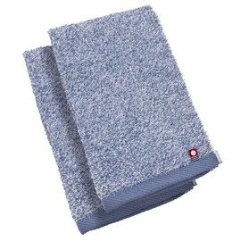 Imabari Face Towel, Frost, Blue, 13.4 x 31.5 inches (34 x 80 cm), Set of 2