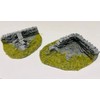 Javis Dry Stone Roadside Wall Corners - OO Gauge/1:76 Scale