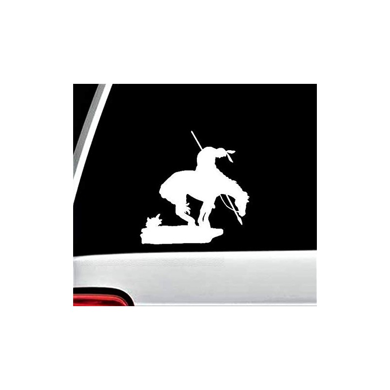 End of Trail Native American Indian Warrior Decal Sticker