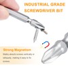sourcing map 2pcs Magnetic Double Ended Screwdriver Bit 6mm PH2