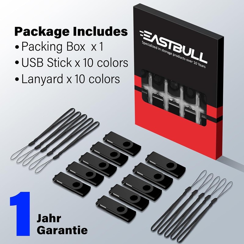 USB Stick 1GB 10Pack USB Memory Stick Pen Drive Flash