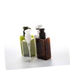 LABRIMP 3pcs Eco-Friendly Shampoo Dispenser Bottles Travel Toiletry Pump Jars