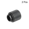 MECCANIXITY Male to Female Extender Fitting Black G1/4 x 20mm