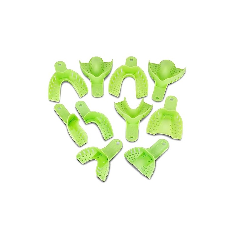 Practicon Autoclavable Impression Trays, Assortment, Pack of 10