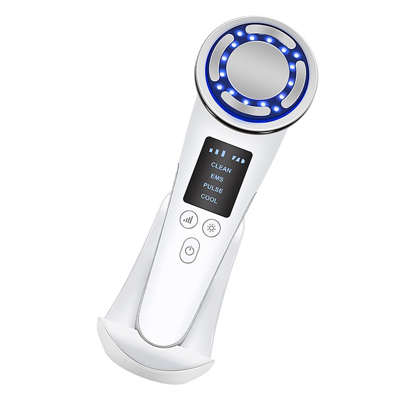 Microcurrent Skin Beauty Machine Colorful Lighting Temperature Control Face Tightening