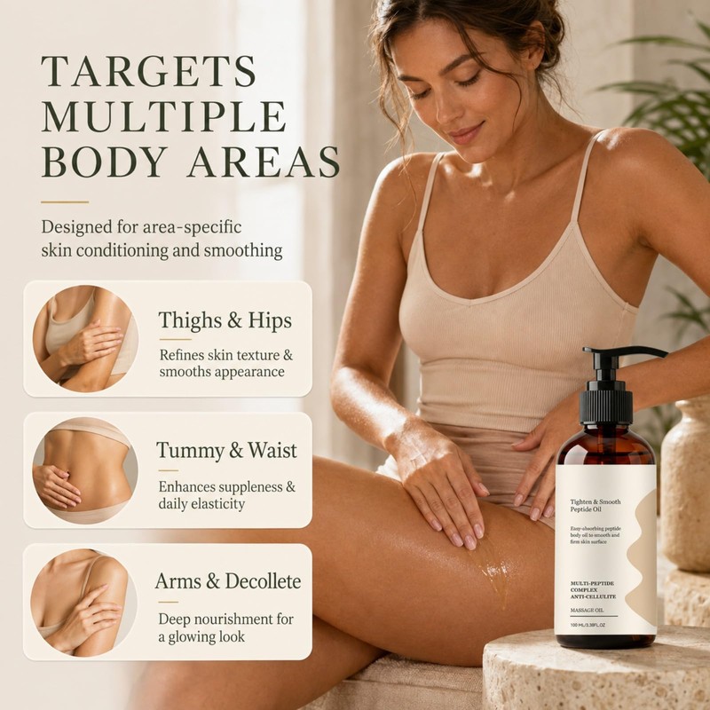 Body Multi Peptide Body Oil, Body Oil for Saggy Skin,