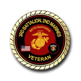 Military Productions 3rd Battalion 2nd Marines Veteran Challenge Coin