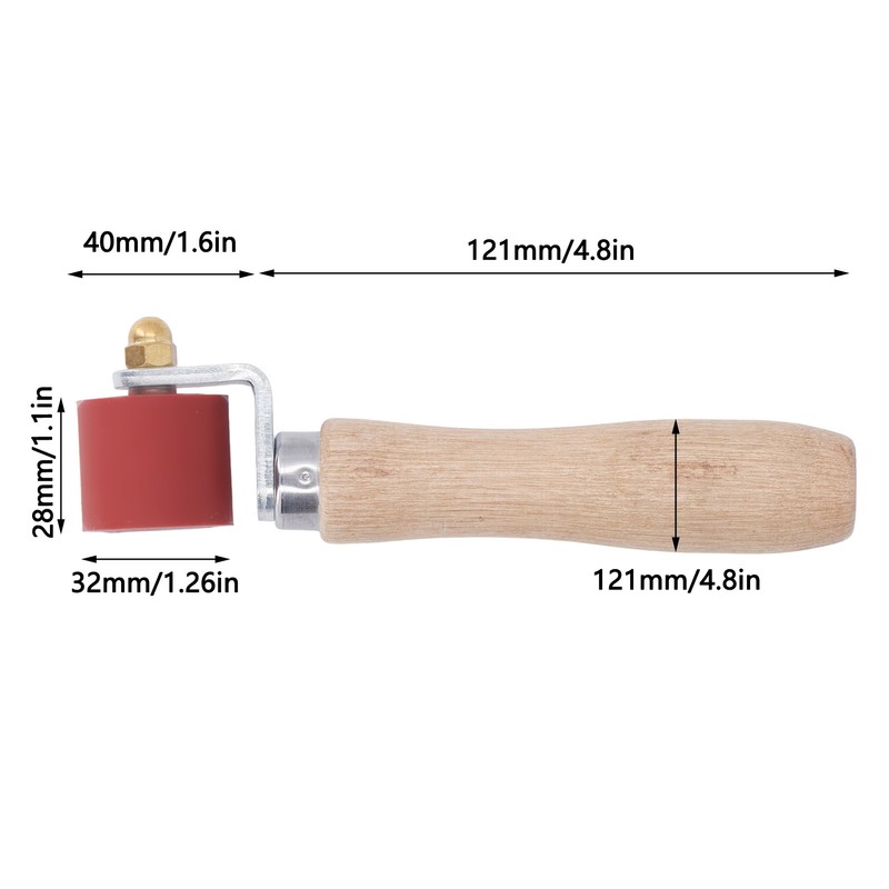 Seam Roller Heat Resistant 260°C 28mm Width 32mm Diameter Ergonomic