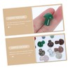 FUNOMOCYA 12pcs Mushroom Shape Decorations Crystal Stone Mushroom Sculpture Adornment