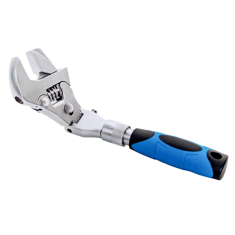 Flexhead Adjustable Wrench 10 to 12in Ratcheting Spanner with Retractable