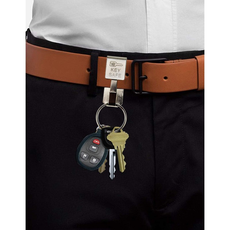 Lucky Line Key Safe Slip-On, 2” Wide Belt Key Ring