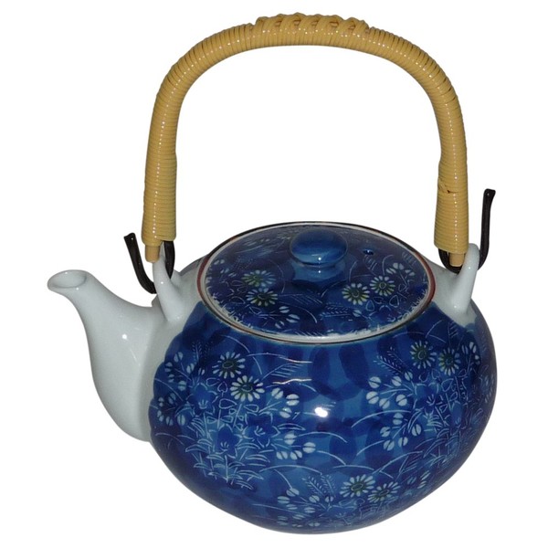 (TV Series Pottery 土瓶 Paulownia Picture No. 4 Blue 700ml