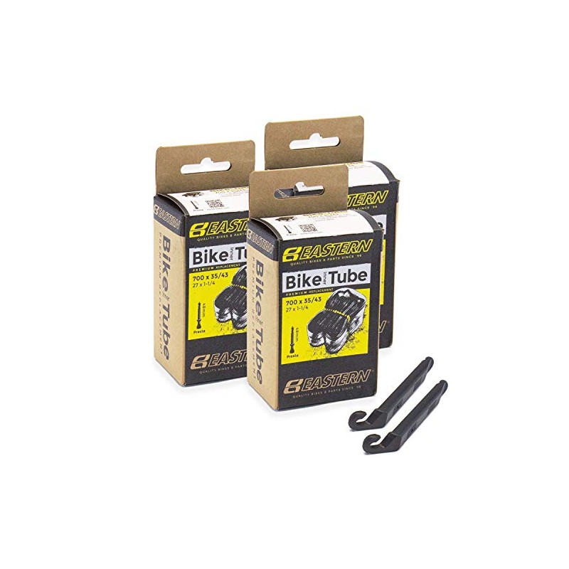 Eastern Bikes 700c x 35/43 Premium Inner Tube Replacement Kit,