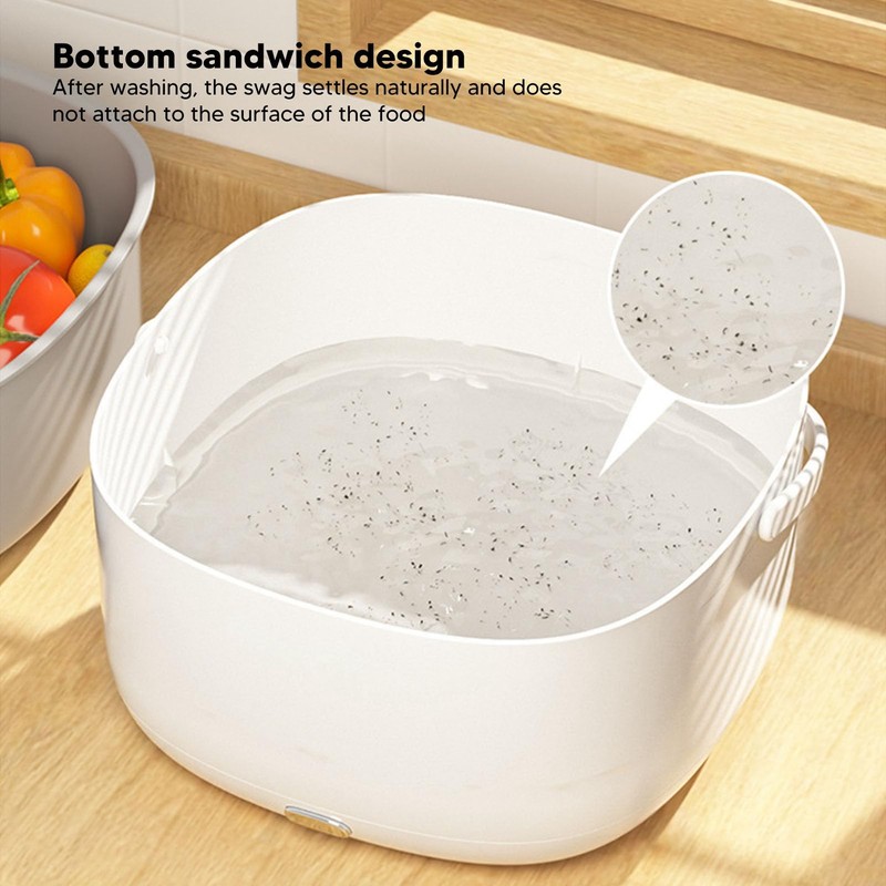 Odorkle Ultrasonic Fruit Vegetable Washing Machine Large Capacity One Button