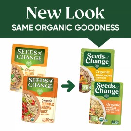 SEEDS OF CHANGE Organic Rice Variety Pack Quinoa Brown Red Rice 6 Pouches