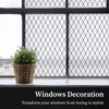 FEOMOS Black Lattice Window Film Static Window Clings Frosted Window