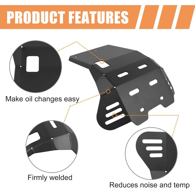 KKZOL Motorcycle Skid Plate Replacement for Yamaha TW200 1987-2024 Under