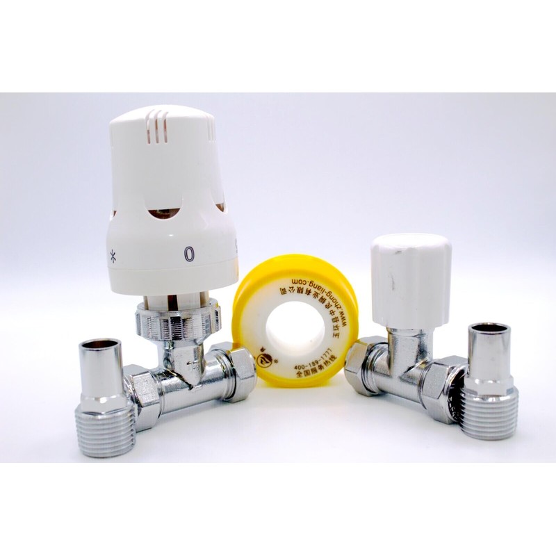 ARSIONE Thermostatic TVR Radiator Valve – 15mm, Modern Valve for