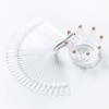 2 Set 100 Tips Clear Nail Art Swatches Sticks Polish
