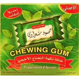 Mahmoud Sharawi peppermint flavour chewing gum, packets, 8.8-oz.