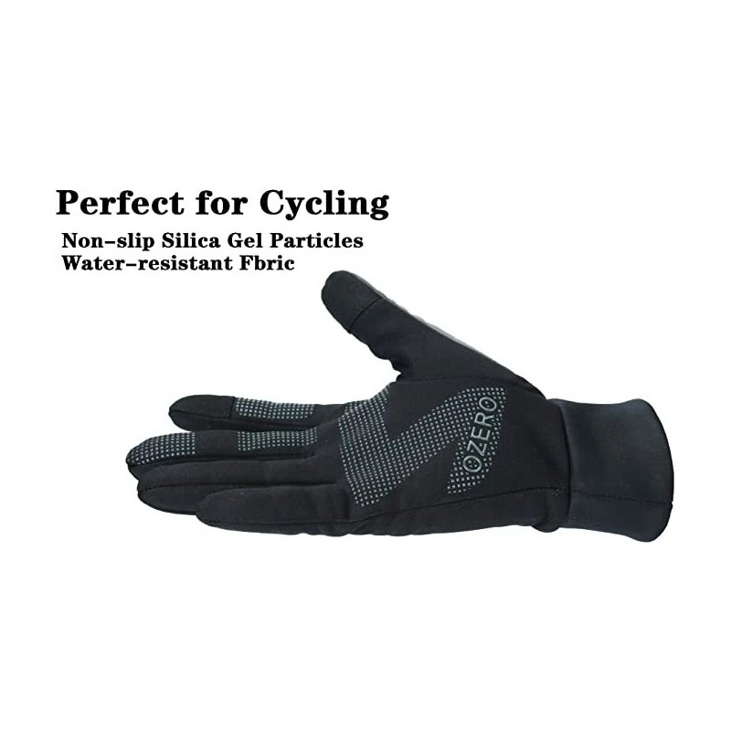 OZERO Winter Thermal Gloves Men Women Touch Screen Water Resistant