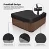 Square Hot Tub Cover 420D Heavy Duty Waterproof UV Protector