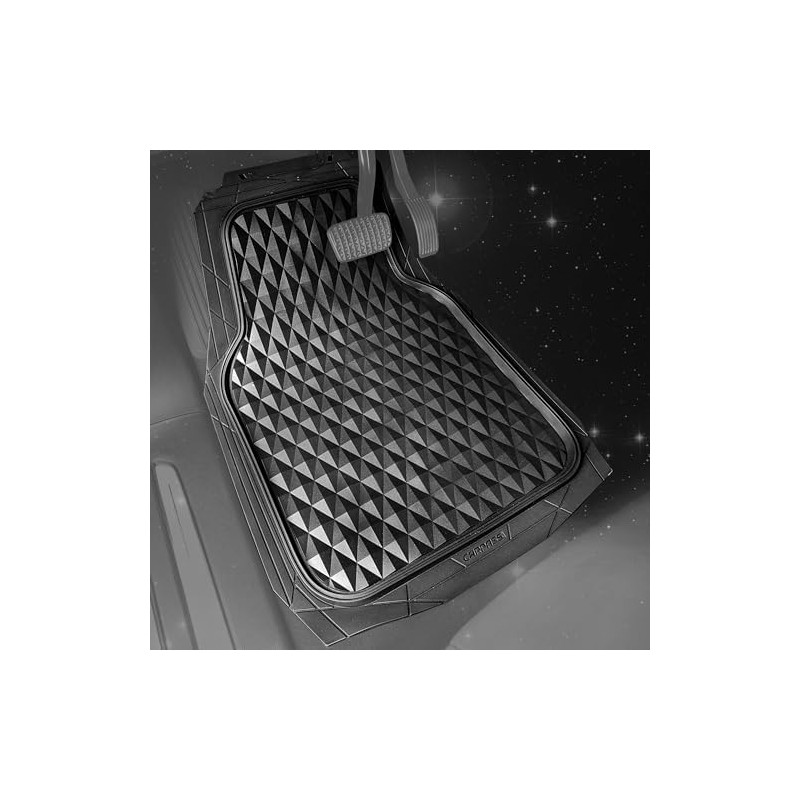 CAR PASS - Alfombrillas de goma resistentes para coche, juego