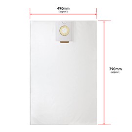 SPARES2GO Bag Compatible with Festool CT CTL CTM CT HEPA 26 Disposable x 5 + Air Freshener