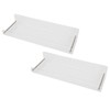 2Pcs Floating Wall Ledge Shelf Acrylic Concealed Bathroom Rack for