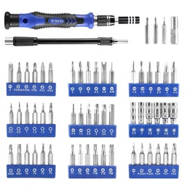 ORIA Precision Screwdriver Set, 86 in 1 with 57 Bits Repair Tool Kit, Portable Bag for Cellphone, Game Console, Tablet and Other Devices, Blue
