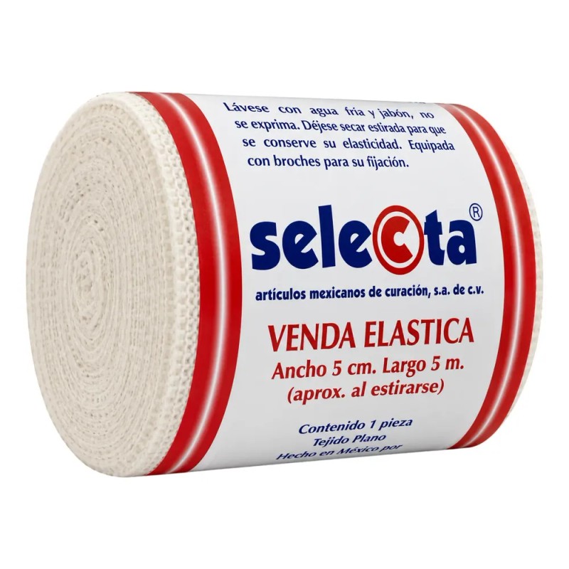 Venda Elástica De 5 Cm X 5 Mts Paquete Con