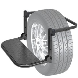 IZTOSS Universal Portable Folding Tire Step for Pickup SUV Big Truck Tire Mounted Auto Step Dually Sturdy Climber Step Max 9.05"-11.02" Tire Width Adjustable Height and Width Maximum Load of 330 lbs