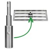 RISISANI® Handle Adapter for Gardena Tool Handles, Lawn Squeegee and