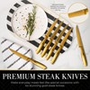 Styled Settings Gold Knife Set with Block and Sharpener –