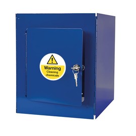 Pack of 6 Warning Cleaning Chemicals Signs, Workplace Safety Signs, Waterproof Indoor/Outdoor Warning Hazard Stickers - 56mm Round