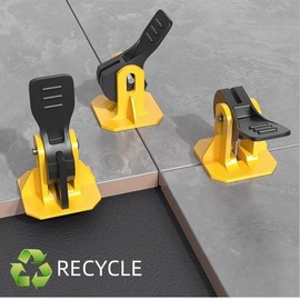 Tile Leveling System Kit, Tile Spacers, Reusable Floor Leveling Compounds, Upgraded Adjustable Fit, 8-12mm Tiles, 50 Pieces, Tile Installation Leveling Tool Set