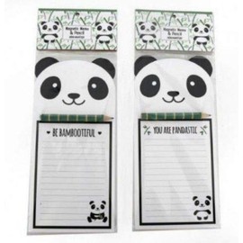 Magnetic Memo Pad and Pencil PANDA