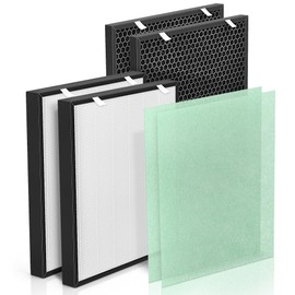 Air400 Replacement Filters Compatible with Bissell Air Purifier Filter Replacement 3365 2520 2521 for Bissell Air Purifier Air400 and 24791, 2 True H13 Filter, 2 Activated Carbon Filter & 2 Pre-Filter