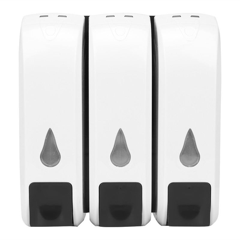 Wall Mount Soap Dispenser Bathroom Shower Shampoo Liquid Lotion Sanitizer